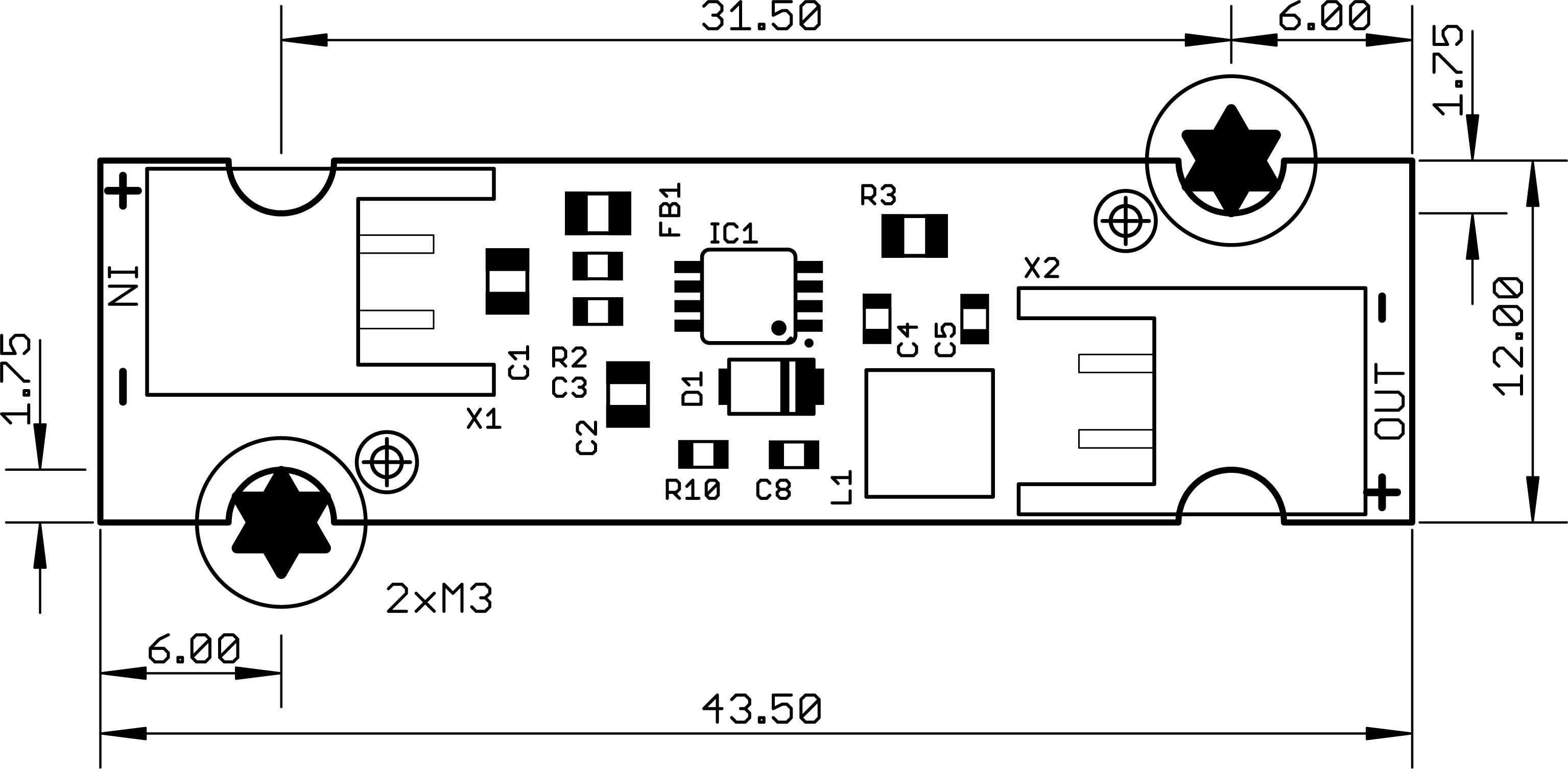 SMA valve driver dimensions SMA valve driver dimensions